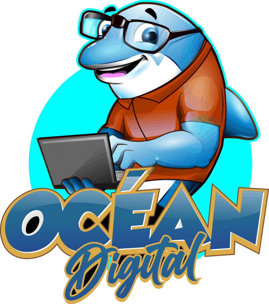 mascotte de ocean digital agence web wordpress en charente maritime
